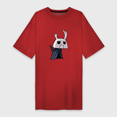 Женская футболка-платье Hollow Knight / Красный – фото 1