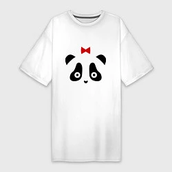 Женская футболка-платье Панда (женская)