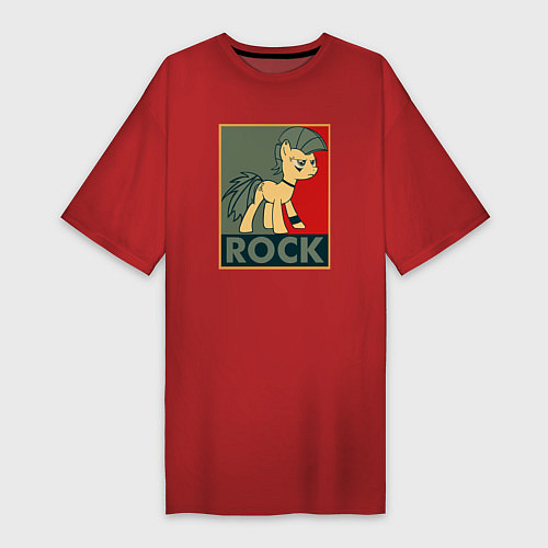 Женская футболка-платье Rock Pony / Красный – фото 1