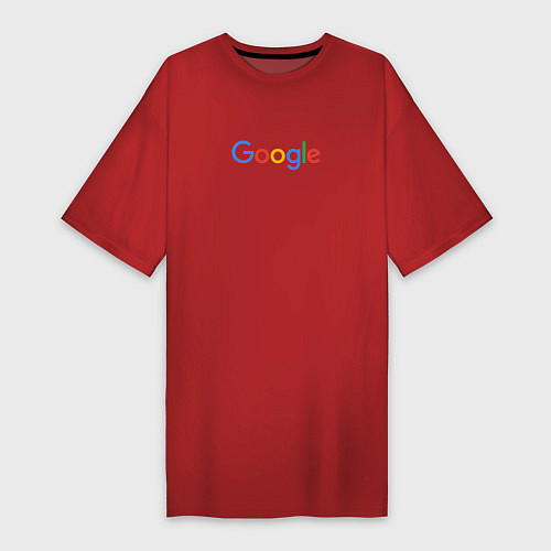 Женская футболка-платье Google / Красный – фото 1