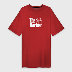Футболка женская-платье The Barber Godfather, цвет: красный