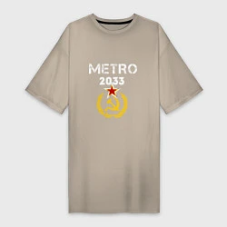 Женская футболка-платье Metro 2033