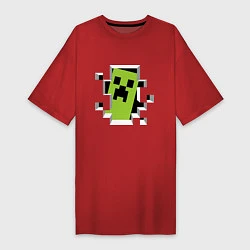 Женская футболка-платье Crash Minecraft