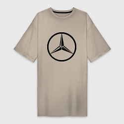 Женская футболка-платье Mercedes-Benz logo