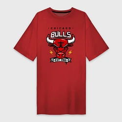 Женская футболка-платье Chicago Bulls est. 1966