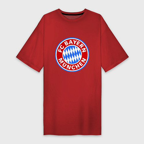 Женская футболка-платье Bayern Munchen FC / Красный – фото 1