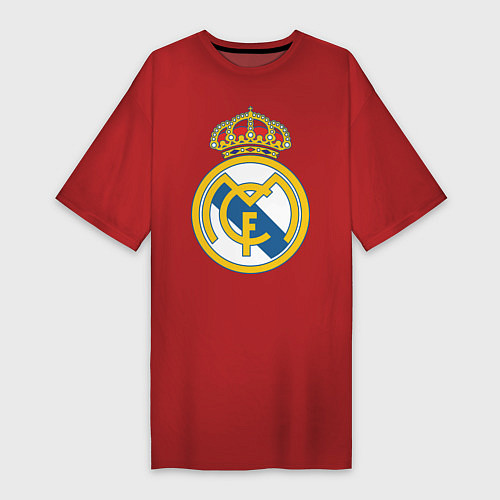 Женская футболка-платье Real Madrid FC / Красный – фото 1