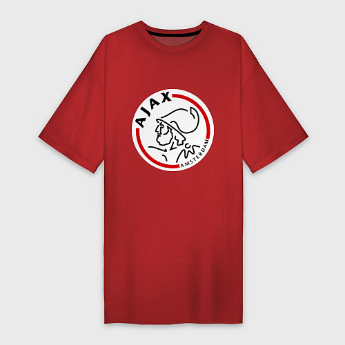 Женская футболка-платье Ajax FC / Красный – фото 1