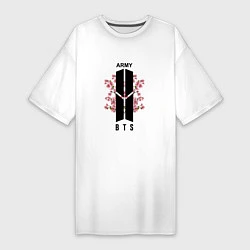 Женская футболка-платье BTS: Army Sakura