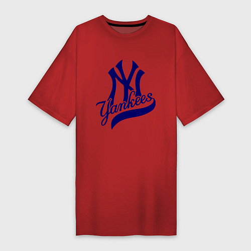 Женская футболка-платье NY - Yankees / Красный – фото 1