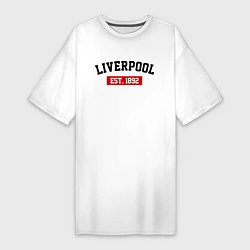 Женская футболка-платье FC Liverpool Est. 1892