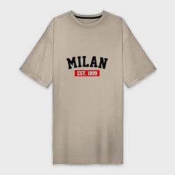 Женская футболка-платье FC Milan Est. 1899