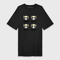 Женская футболка-платье Mood Cat