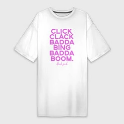 Женская футболка-платье Click Clack Black Pink