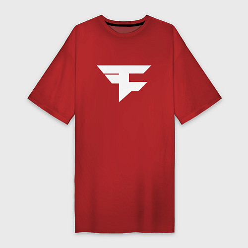 Женская футболка-платье FAZE Symbol / Красный – фото 1