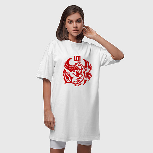 Женская футболка-платье 30 Seconds To Mars / Белый – фото 3