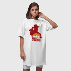 Футболка женская-платье Red Dead Redemption 2, цвет: белый — фото 2