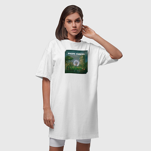 Женская футболка-платье Imagine Dragons Origins / Белый – фото 3