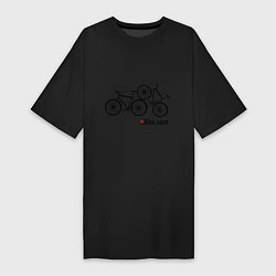 Женская футболка-платье Bike Love