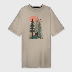 Женская футболка-платье Forest Adventure