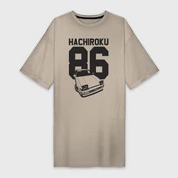 Женская футболка-платье Toyota AE86 Hachiroku