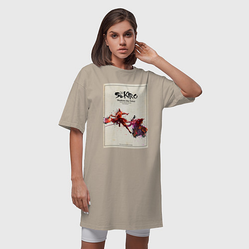 Женская футболка-платье SEKIRO SDT / Миндальный – фото 3