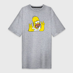 Женская футболка-платье Homer Ahegao