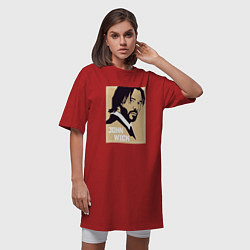 Футболка женская-платье John Wick, цвет: красный — фото 2