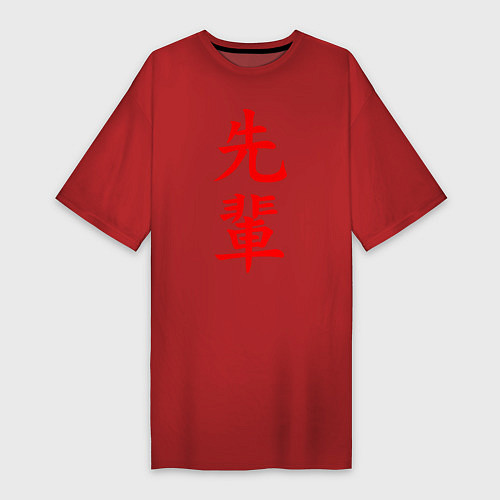 Женская футболка-платье SENPAI / Красный – фото 1