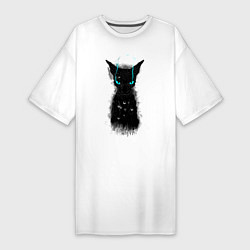 Женская футболка-платье Dark Cat
