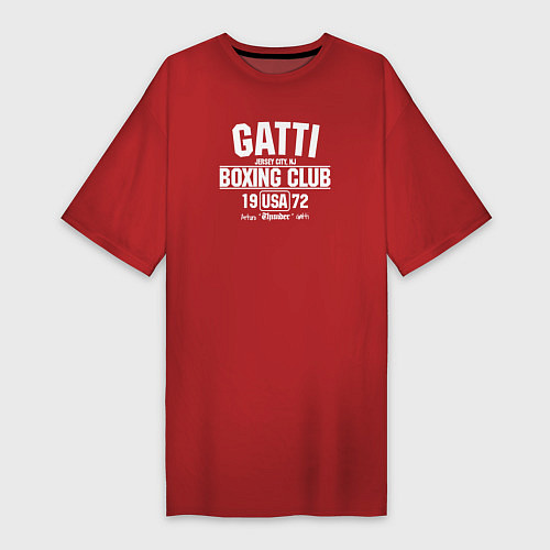 Женская футболка-платье Gatti Boxing Club / Красный – фото 1