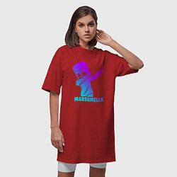 Футболка женская-платье MARSHMELLO, цвет: красный — фото 2