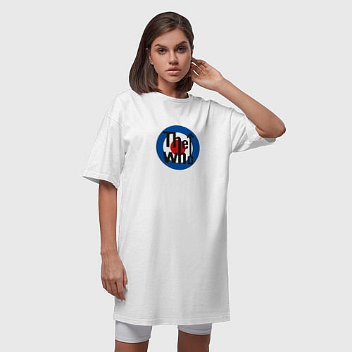 Женская футболка-платье The Who / Белый – фото 3