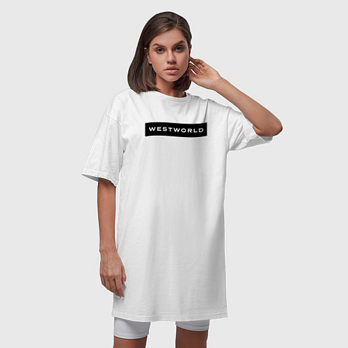 Женская футболка-платье Westworld / Белый – фото 3