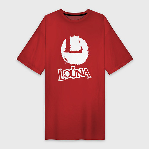 Женская футболка-платье Louna / Красный – фото 1