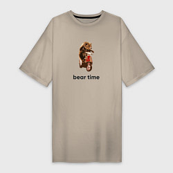 Женская футболка-платье Bear time
