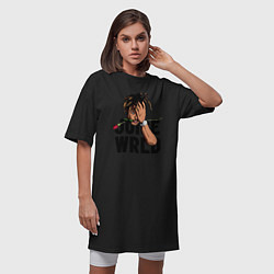Футболка женская-платье Juice WRLD, цвет: черный — фото 2
