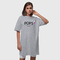Футболка женская-платье POPS, цвет: меланж — фото 2