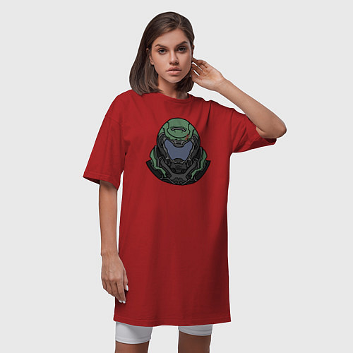 Женская футболка-платье Палач Рока / Красный – фото 3