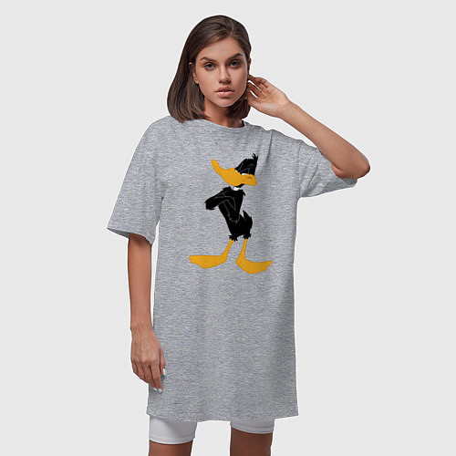 Женская футболка-платье Даффи Дак / Меланж – фото 3