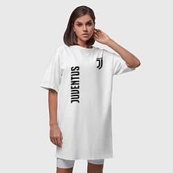 Футболка женская-платье JUVENTUS, цвет: белый — фото 2