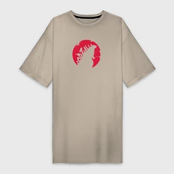 Женская футболка-платье Godzilla