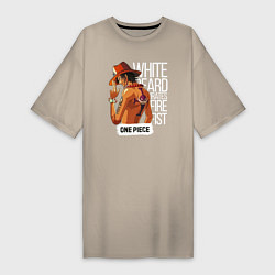 Футболка женская-платье One Piece, цвет: миндальный