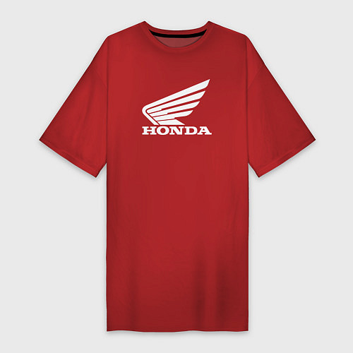 Женская футболка-платье HONDA / Красный – фото 1