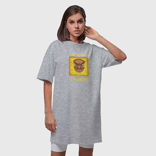 Женская футболка-платье Будущее - Глорзо / Меланж – фото 3