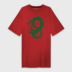 Женская футболка-платье Древний китайский дракон