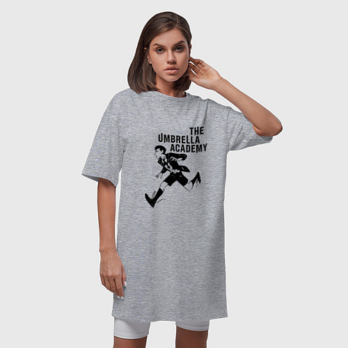 Женская футболка-платье Номер Пять Z / Меланж – фото 3