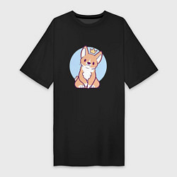 Женская футболка-платье Милый щенок