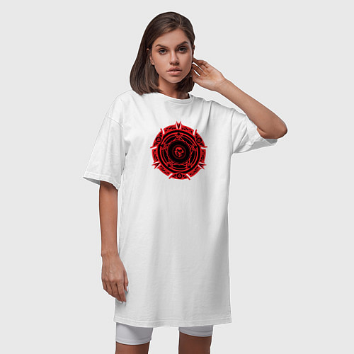 Женская футболка-платье Демоны старшей школы / Белый – фото 3