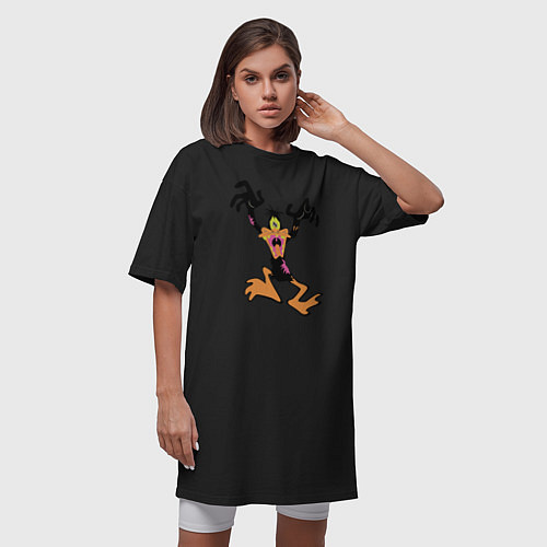 Женская футболка-платье Зомби Даффи / Черный – фото 3